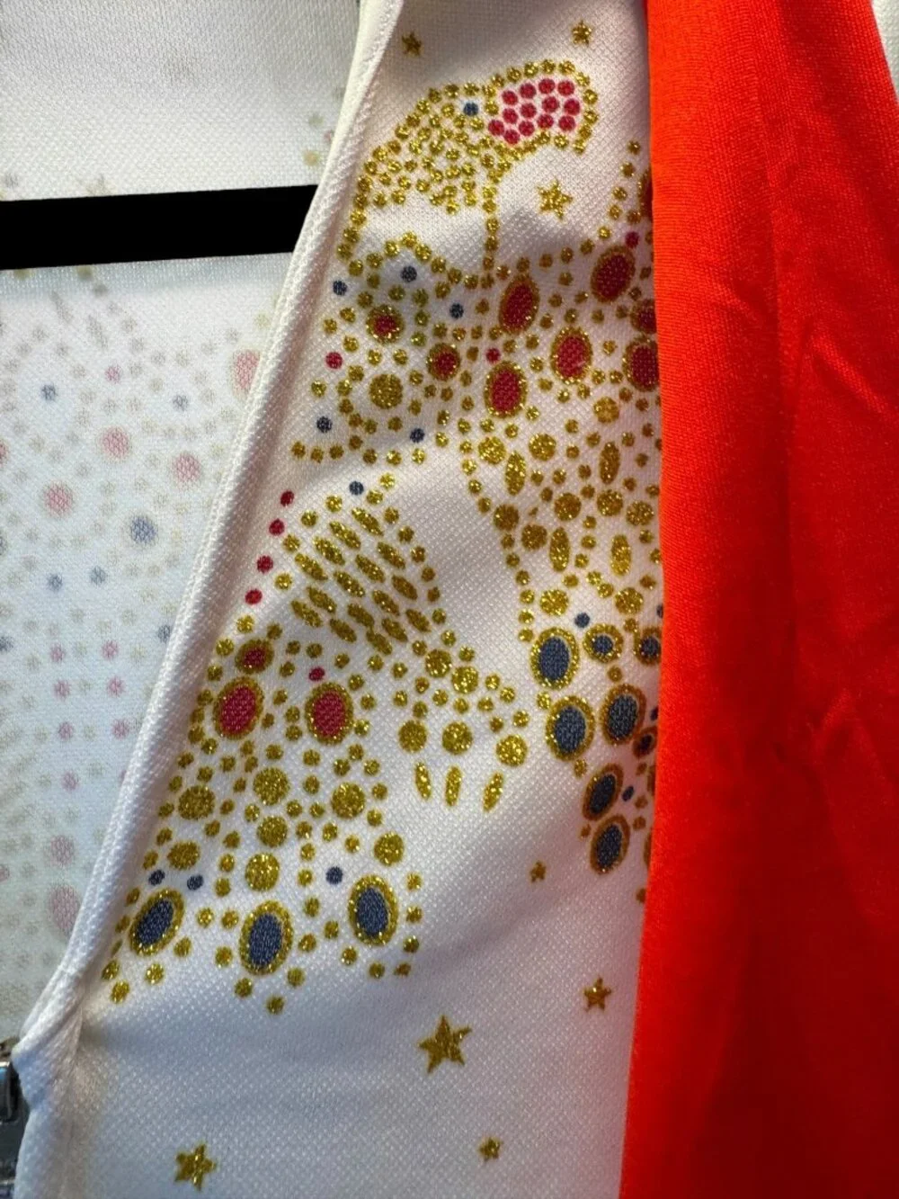 Elvis Halloween Costume With Red Scarf & Gold Star Details Medium By Rubies Jump